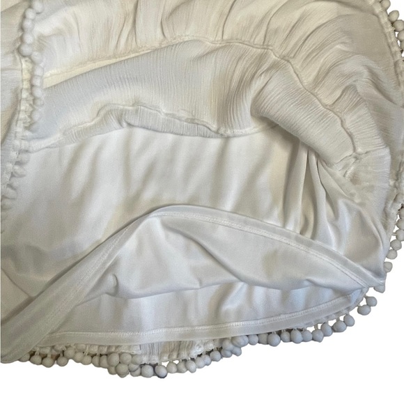 Tiana B. White shirt sleeve textured boho midi dress size 12 - Picture 11 of 11